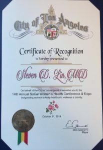 City of Los Angeles Recognition